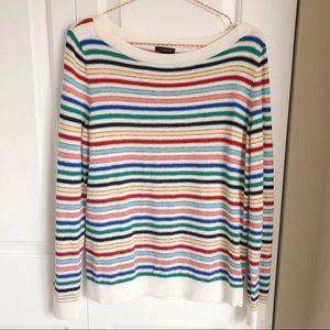 Talbots Multi-Colored Stripe Sweater / knit top